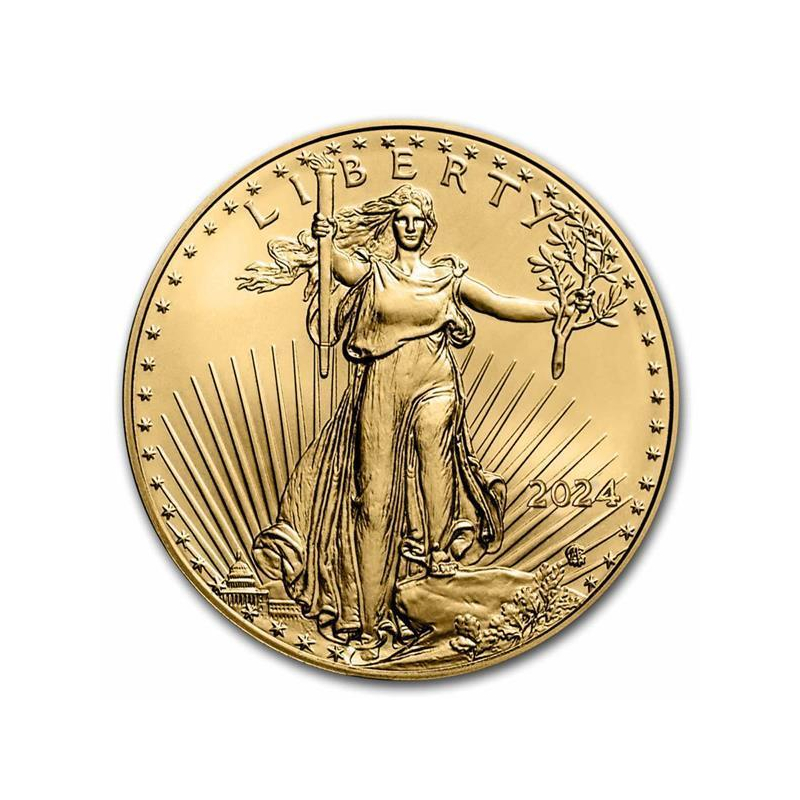 1 Unze GOLD USA 2024 BU - Eagle - Standing Liberty - neues Design