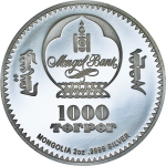 2 Unzen Silber Mongolei 2024 Proof - Peter Carl Faberge ZAREWICH EI - 1000 Togrog