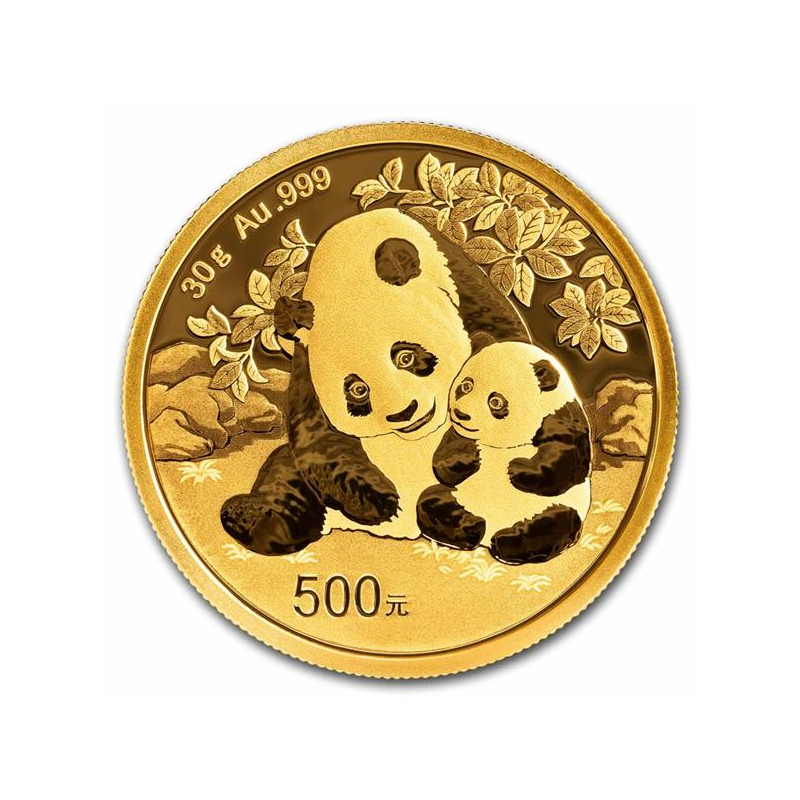 30 g Gold Panda 2024 BU - 500 Yuan