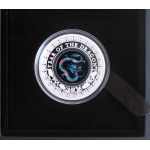 Einzelstück** 1 oz Australien 2024 OPAL Proof - DRACHE - JAHR des DRACHEN - LUNAR DRACHE - 1 AU$ - Opaldrache - 1 AU$