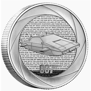 1 oz UK 2024 BU - BOND007 - WET NELLIE - Lotus Esprit - DER SPION DER MICH LIEBTE - Sechs Jahrzehnte 007 - Silber 2. Ausgabe - Bond in den 60ern - Six Decades of 007 - *Nächste Münze in Kürze*