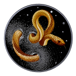1 oz Kamerun 2024 Dark Gilded Proof -  HERPETON SNAKE...