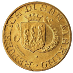 1989 San Marino 200 Lire - Umlaufgedenkmünze -  Bimetall