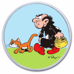 NEU* 1 oz Niue 2023 BU Coin Card - DIE SCHLÜMPFE - GARGAMEL & AZRAEL - SMURFS - 2$