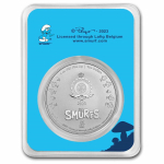 NEU* 1 oz Niue 2023 BU Coin Card - DIE SCHLÜMPFE - SCHLUMPFINCHEN - Smurf Edition - 2NZ$