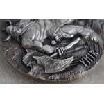 AURINUM*TOP*ANGEBOT*Einzelstück* 3 oz Tokelau 2017 Antique - YMIR Eisgott $ Gott der Giganten - Legends of Asgard - Antique Finish Ultra High Relief - silber 10 $