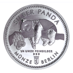 NEU*  1/4 Unze Silber - Panda Berlin - 2024 BU - Coin...