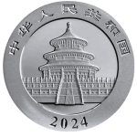 30 g Silber China 2024 Gilded BU - Panda - Silberpanda -...