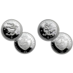 AURINUM*SUMMER*SALE** 2 x 1 oz Palau 2012 Proof - DRACHE...