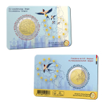 Belgien 2 Euro 2024 BU Coin Card -  EU-Ratspräsidentschaft - Flämisch