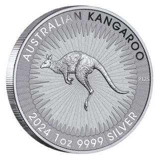 NEU * 1 Unze Silber Australien 2024 BU - Känguru -Kangaroo - Perth Mint - Anlagesilber