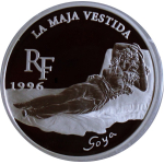 22,2 g Silber Frankreich 1996 Proof -GOYA Die Bekleidete...