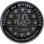 Frankreich 1,5 Euro Silber 1996 Proof - 10 Francs - GOYA...
