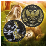 1 oz LADY GERMANIA 2024 Ruthenium - WORLD MONEY FAIR EDITION Berlin 2024  - Münzmesse Berlin - Germania Mint