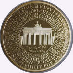 110 g Kupfer Vergoldet Proof - Deutschland Nationalhymne...