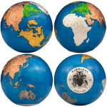 5 oz silber Barbados 2024 - BLUE MARBLE GLOW-in-the-DARK...