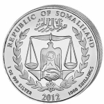 1 Unze Silber Somaliland Lunar Jahr des Drachen 2012 BU