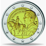 2 Euro Luxemburg 2024 Coincard 175. Todestag von Großherzog Guillaume II. Mzz Quadrat