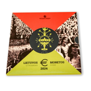 Litauen 3,88 Euro KMS 2024 offizieller Kursmünzensatz Song Festival Vilnius