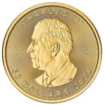 1 Unze Gold MAPLE LEAF 2024 -Kanada - BU 50 CA$ -...
