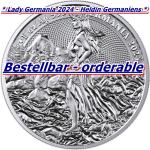 NEU* 1 unze silber Germania Mint 2024 BU - LADY GERMANIA...