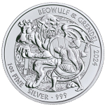 1 Unze Silber UK 2024 BU - BEOWULF & GRENDEL - Serie Mythen und Legenden Ausgabe 7 - Großbritannien