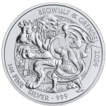 NEU* 1 Unze Silber UK 2024 BU - BEOWULF & GRENDEL - Serie Mythen und Legenden Ausgabe 7 - Großbritannien