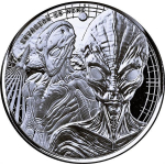 1 oz Ghana 2023 Prooflike - ALIEN STARGATE - 2 ALIENS -...