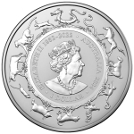 NEU* 1 oz Australien 2024 BU - DRACHE - JAHR des DRACHEN - Royal Australian Mint Prägung - LUNAR DRACHE - 1 AU$ - Silberdrache - Premium Bullionmünze