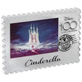 1 oz Niue 2023 Briefmarkenmünze - CINDERELLA - 100 Jahre Walt Disney - Stamp Coin - 2 NZ$
