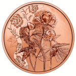 Österreich 10 Euro Kupfer 2024 - Pfingstrose - PEONY - 2024 - Mit der Sprache der Blumen