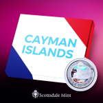 1 oz silber Cayman Island 2023 PROOF - STACHELROCHEN...