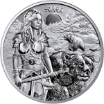 NEU* 1 Unze Silber Germania Mint 2024 BU - SOLVEIG WALKÜRE - Germanische Sonnengöttin - Odins Töchter -  Serie Valkyries Ausgabe 3