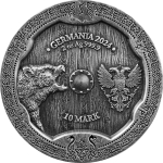NEU* 2 oz Germania Mint 2024 - SOLVEIG WALKÜRE - Antique-COLOR -Edition - Germanische Sonnengöttin - Odins Töchter -  Serie Valkyries Ausgabe 3
