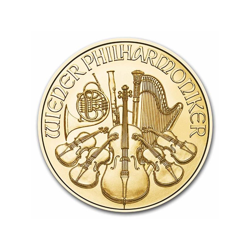 1/10 Unze Gold Wiener Philharmoniker Österreich 2024 BU