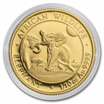 1/10 Unze Gold Somalia - Elefant - African Wildlife - 2024 BU - 100 Shilling