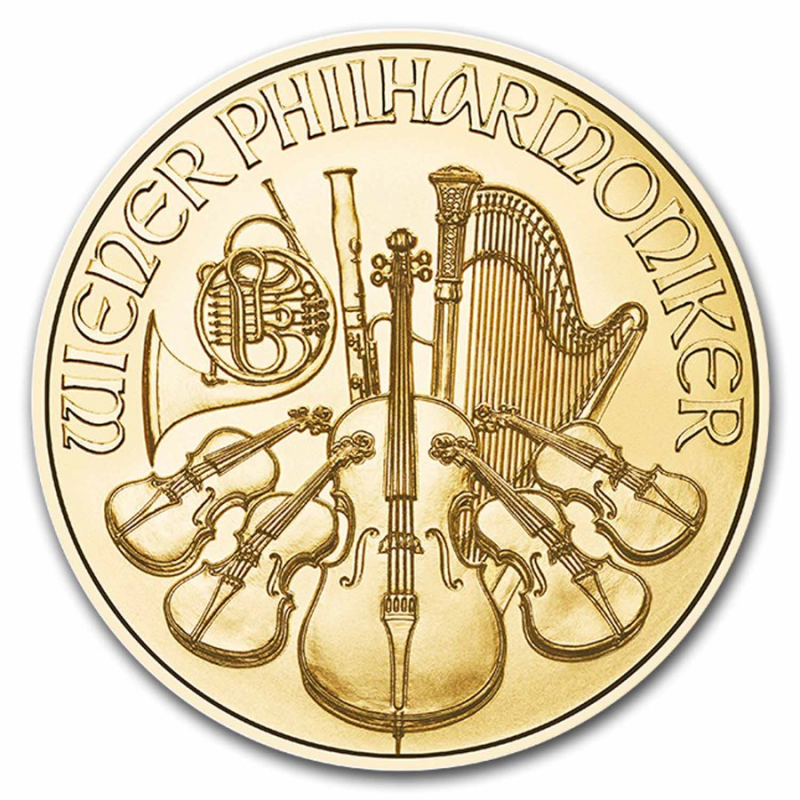 1/4 Unze Gold Wiener Philharmoniker Österreich 2023 BU