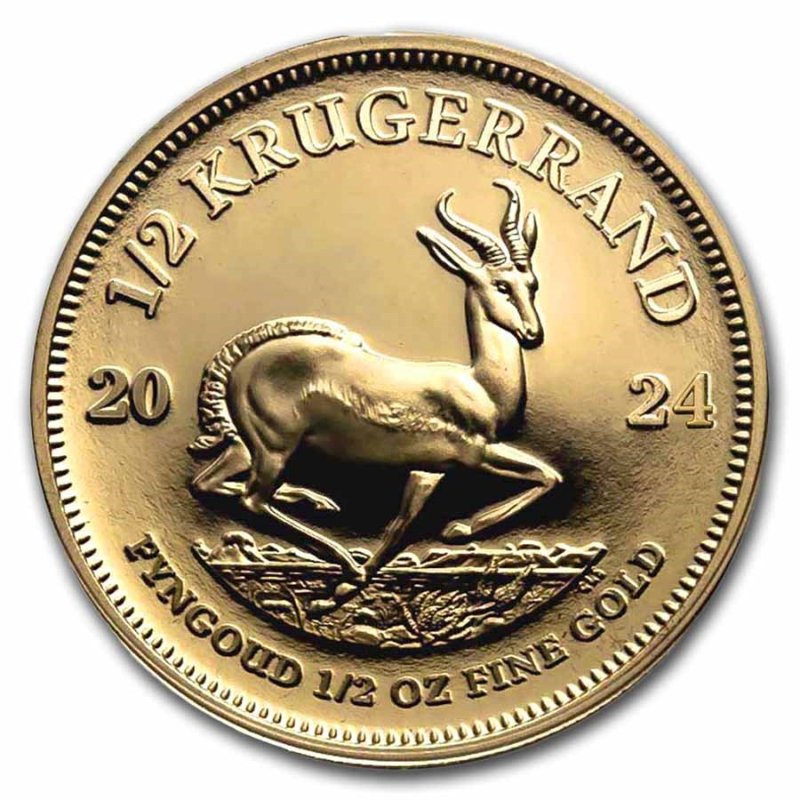 1/2 Unze Gold Krügerrand Südafrika 2024 BU