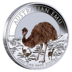 1 oz Australien 2024 BU - EMU - King Charles auf der Wappenseite - Color 1 AU$