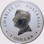 1 oz Australien KOALA 2024 BU - Silber - 1 AU$ - Perth Mint Koalaserie 2007 -20xx - Erstmals mit King Charles ! - SpotPreisAbhängig