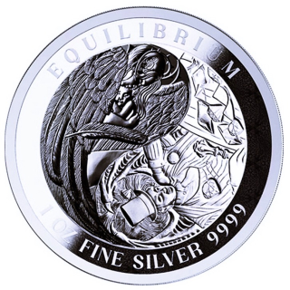 NEU* 1 Unze Silber Tokelau 2024 PROOF - EQUILIBRIUM - Serie Equilibrium - 5 $