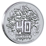 NEU* 1 oz Tuvalu 2024 BU - Teenage Mutant Ninja Turtles - 1 AU$ - Perth Mint Premium Anlagemünze