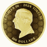 1 Unze Gold Tokelau 2024 Pooflike - EQUILIBRIUM - 100 NZ$