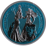 GERMANIA-MINT-RESTPOSTEN** 1 oz Allegories 2019 BU - GERMANIA & BRITANNIA i-Color Edition - PCCB-Coin-Card- Germania Mint - Serie Die Allegories