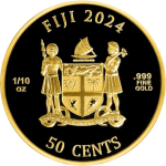 1 Unze Gold Fiji 2023 Prooflike - KATZEN - CATS - 2...