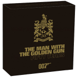 1 oz Tuvalu 2024 Proof - James Bond 007 DER MANN mit dem GOLDENEN COLT - The Man with the Golden GUN - serie James Bond Filme Nr.5  - 1 AU$