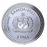 NEU* 1 Unze Silber Samoa 2023 Prooflike - SEEPFERDCHEN - 2 NZ$