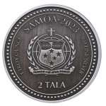 NEU* 1 Unze Silber Samoa 2023 ANTIQUE - SEEPFERDCHEN -...