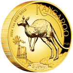 1 Unze Gold Australien 2024 Proof - Känguru Kangaroo - High Relief