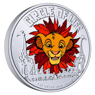 1 oz Niue 2024 Proof - SIMBA KÖNIG der LÖWEN - LION KING - DISNEY - 2NZ$